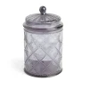 Sale Gifi Bonbonnière plastique effet capitonné noir ou transparent Ø10xH20cm