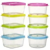 New Gifi Boîte alimentaire couvercle multicolore 65 ml x8