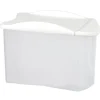 New Gifi Boîte alimentaire empilable transparente et blanche 0,8 L