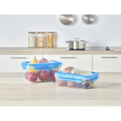 Sale Gifi Boîte alimentaire en plastique avec couvercle flexible en silicone x2