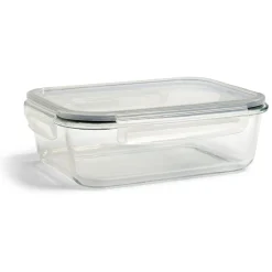Clearance Gifi Boîte alimentaire en verre avec couvercle en plastique à clips 1,5L