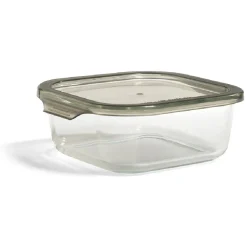 Outlet Gifi Boîte alimentaire en verre avec couvercle en plastique 800ml