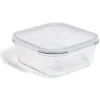 Best Gifi Boîte alimentaire en verre avec couvercle plastique à clips 1,1L