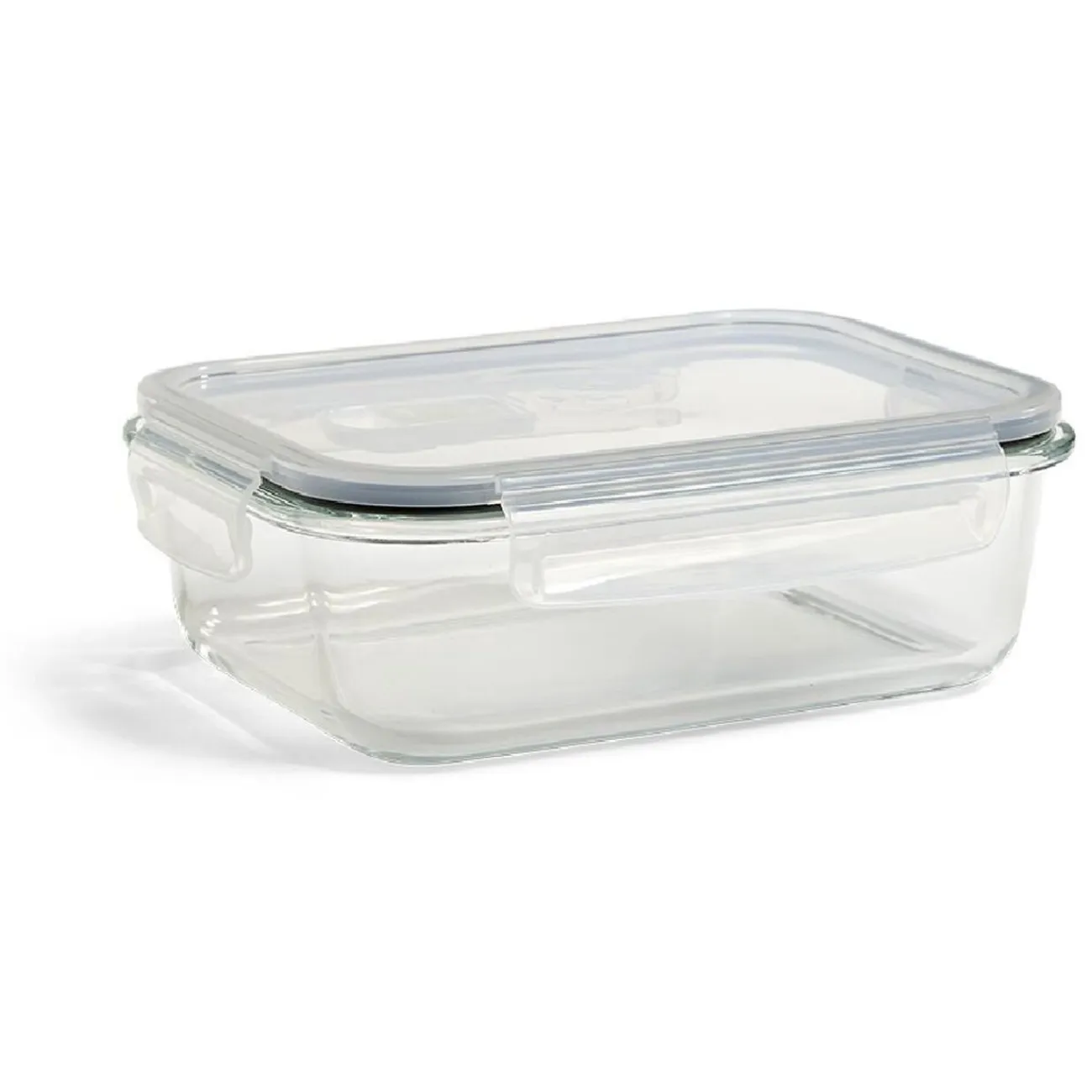 Hot Gifi Boîte alimentaire en verre avec couvercle plastique à clips 1,1L