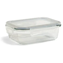 Discount Gifi Boîte alimentaire en verre avec couvercle plastique à clips 640ml