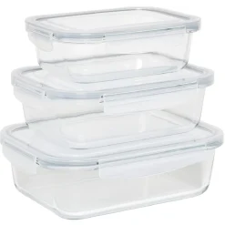 Outlet Gifi Boîte alimentaire en verre x3