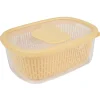 Gifi Boîte alimentaire hermétique avec panier fraîcheur 4 L jaune