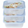 Gifi Rangement|Boîte alimentaire 0,9 L bleue x3