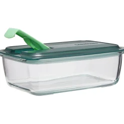 Online Gifi Boîte alimentaire Luminarc verre Esay Box transparent et vert 122 cl
