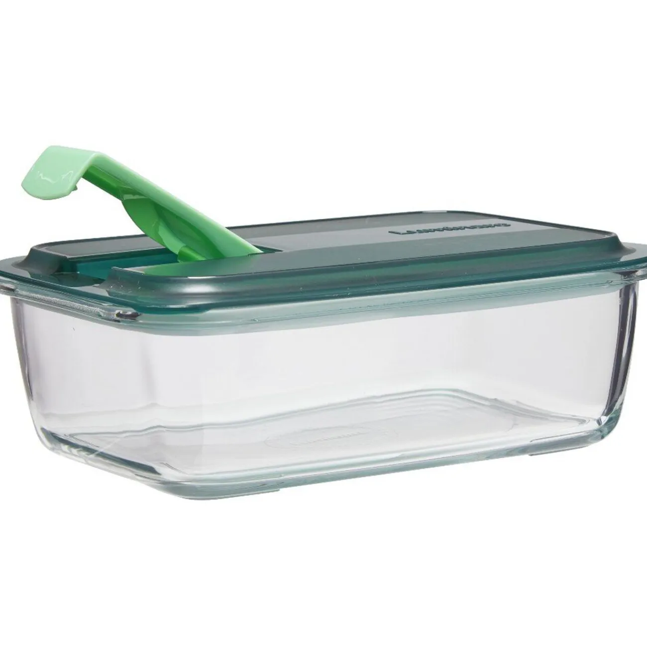 Online Gifi Boîte alimentaire Luminarc verre Esay Box transparent et vert 122 cl