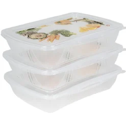 Sale Gifi Boîte alimentaire motif légumes et fruits 1 L x3