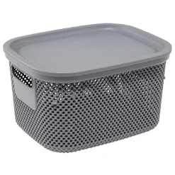 Gifi Entretien Du Linge|Boîte avec couvercle 6L gris