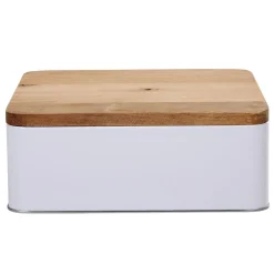 Hot Gifi Boîte à biscuit rectangulaire blanc naturel