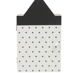 Gifi Rangement|Boîte à clé maison blanc et noir