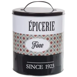 Gifi Rangement|Boîte à 3 compartiments carreaux de ciment noir et blanc