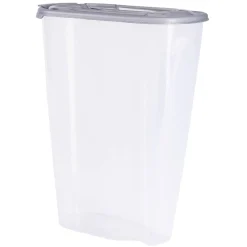 Discount Gifi Boîte à céréales gris et blanc 2L
