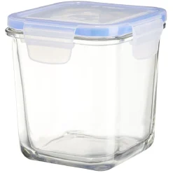 Outlet Gifi Boîte de conservation en verre hermétique L11,3xl11,3xH11,9 cm