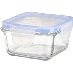 Hot Gifi Boîte de conservation en verre hermétique L17xl17xH8,6 cm