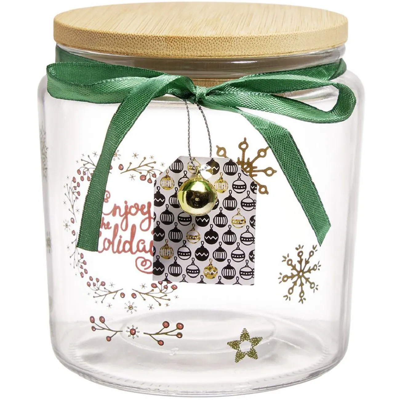 Gifi Boîte de conservation en verre motif Noël