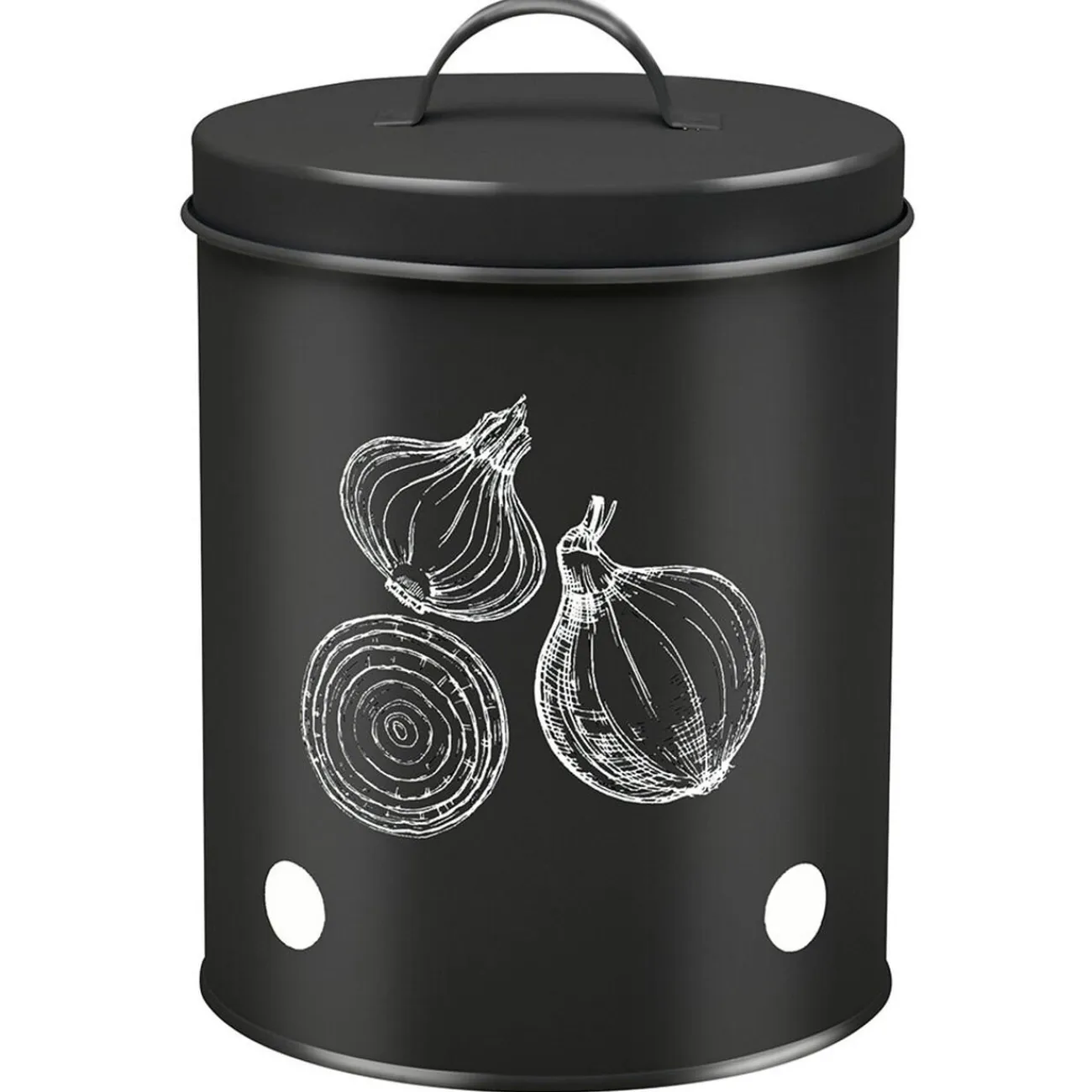Clearance Gifi Boîte de conservation pour oignon en métal noir