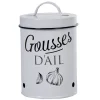 Online Gifi Boîte de conservation vintage en métal pour gousses d'ail