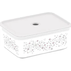 Gifi Rangement|Boîte de rangement avec couvercle design floral 3 L