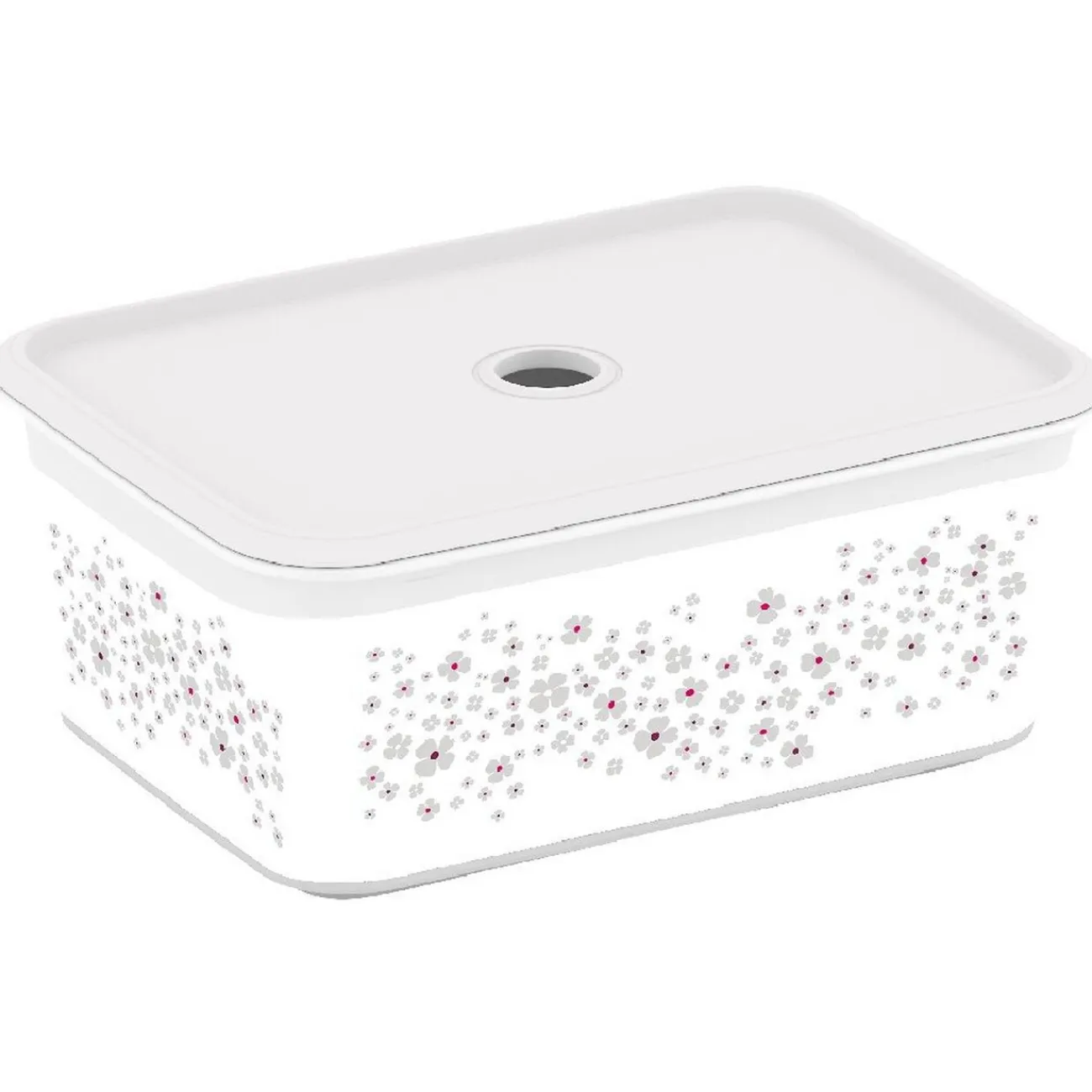 Gifi Rangement|Boîte de rangement avec couvercle design floral 3 L