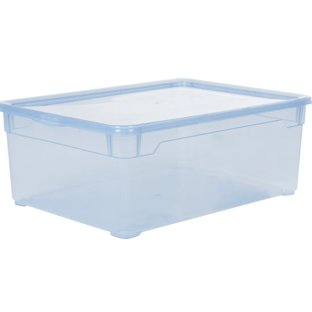 Gifi Rangement|Boîte de rangement bleue 10 L