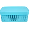 Gifi Rangement|Boîte de rangement bleue 11 L