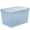 Gifi Entretien Du Linge|Boîte de rangement bleue 46 L