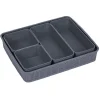 Gifi Entretien Du Linge|Boîte de rangement 5 compartiments L34 x L28,5 cm