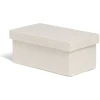 Gifi Rangement|Boîte de rangement coton gris ou beige 24,5xH10x13cm