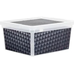 Gifi Rangement|Boîte de rangement design carbone 2 L