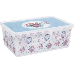 Gifi Rangement|Boîte de rangement design hibou 10 L