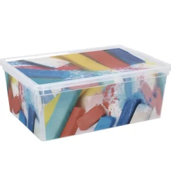 Gifi Rangement|Boîte de rangement design pastel 10 L