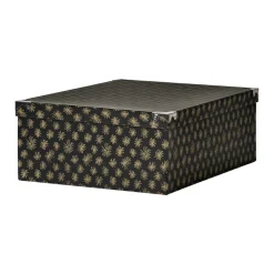 Gifi Entretien Du Linge|Boîte de rangement en carton L.48 x l.33,5 x H.16 cm