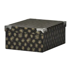 Gifi Entretien Du Linge|Boîte de rangement en carton L.28 x l.19,5 x H.10,8 cm