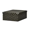Gifi Entretien Du Linge|Boîte de rangement en carton L.44 x l.31 x H.15 cm
