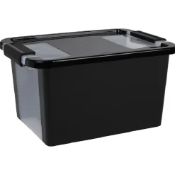 Gifi Rangement|Boîte de rangement 11 L noir