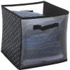 Gifi Rangement|Boîte de rangement noire et blanche motif étoiles