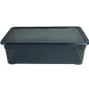 Gifi Entretien Du Linge|Boîte de rangement noire 22 L