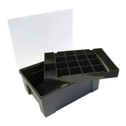 Gifi Rangement|Boîte de rangement organisateur 19 compartiments noir