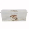 Gifi Entretien Du Linge|Boîte de rangement plastique 2 L design chat ou chiots