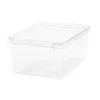 Gifi Rangement|Boîte de rangement plastique transparent 14L