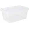 Gifi Rangement|Boîte de rangement transparente avec couvercle 4,4L