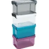 Gifi Rangement|Boîte de rangement transparente à clip 0,70L