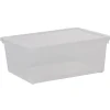 Gifi Rangement|Boîte de rangement transparente 10 L