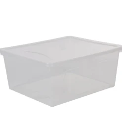Gifi Rangement|Boîte de rangement transparente 18 L