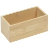 Gifi Aménagement Salle De Bain^Boîte en bambou organisateur L.15xl.7,5xH.6,5 cm