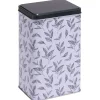 Sale Gifi Boîte en métal imprimé feuillage 13x10xH20cm